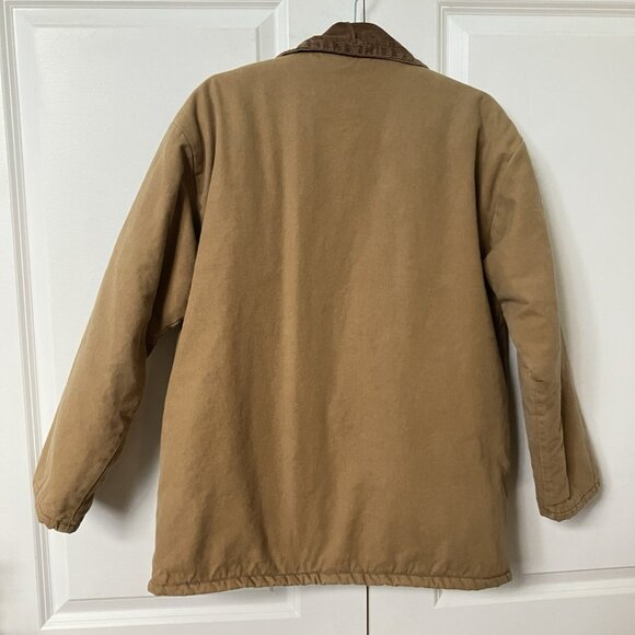 Vintage Hammill Quilt Lined Jacket Mens 42 Brown Canvas Utility 90s Workwear - Picture 12 of 12